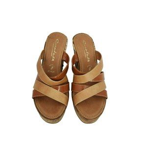 Light Brown Wedge Shoes Size 37